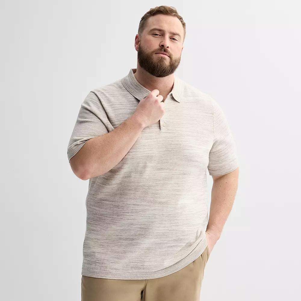 Big & Tall Sonoma Goods For Life® Short Sleeve Sweater Polo, Men's,  Product Image