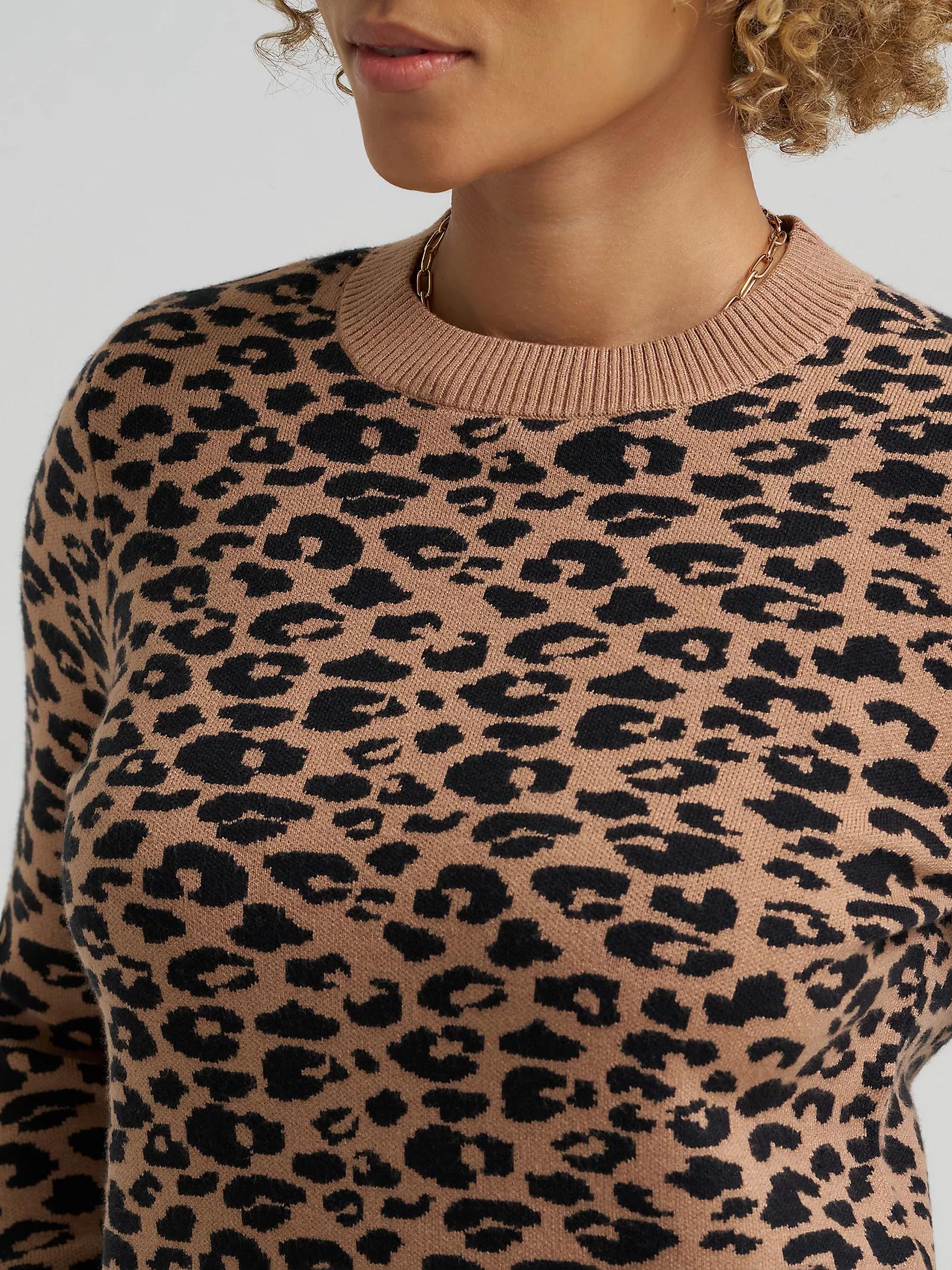 Women's Leopard Print Sweater | Women's Tops & Tees | Lee® Product Image