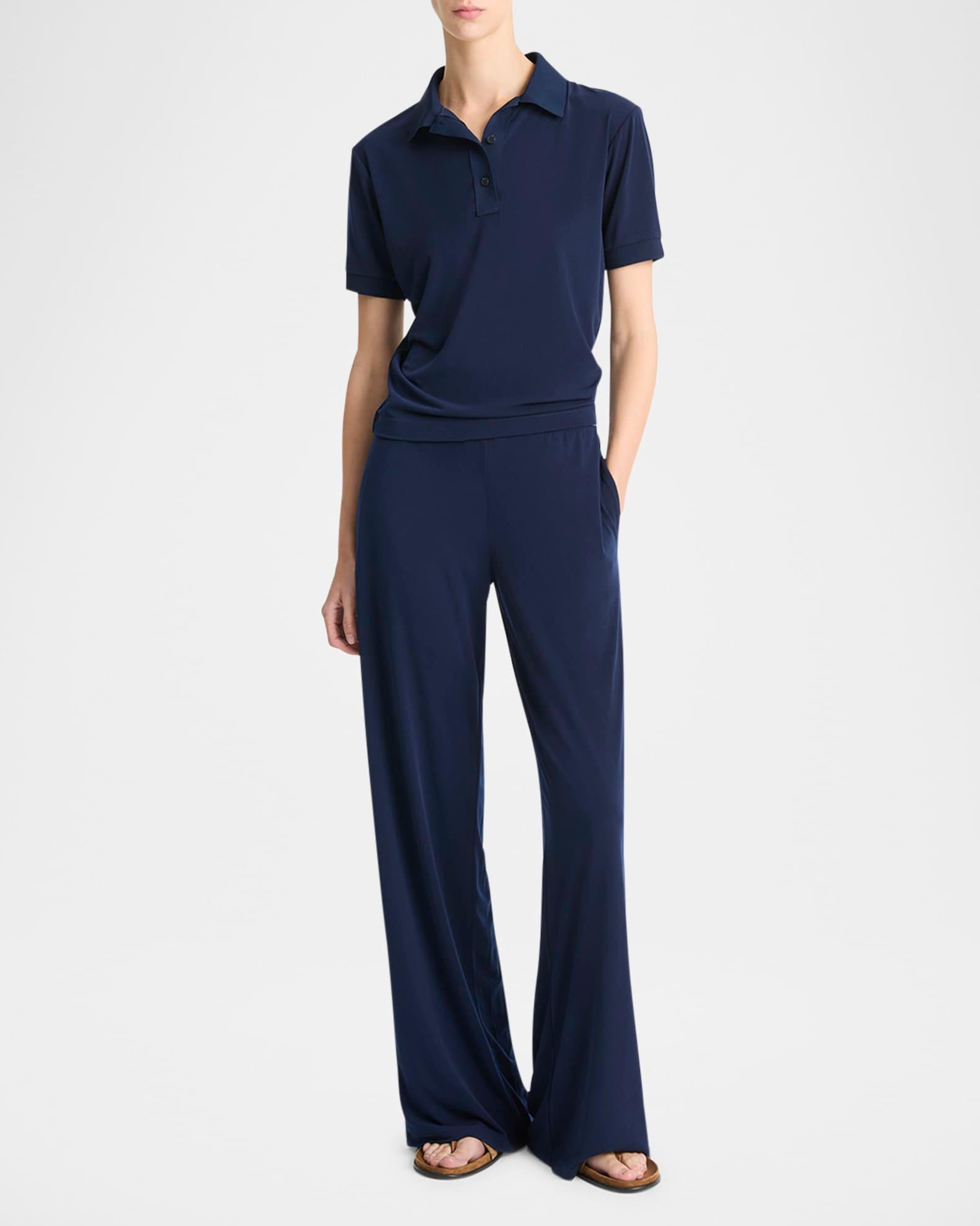 Short-Sleeve Polo Top Product Image