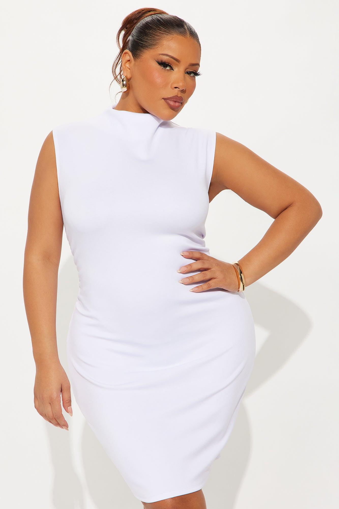 Angelie Sleeveless Mini Dress - White Female Product Image