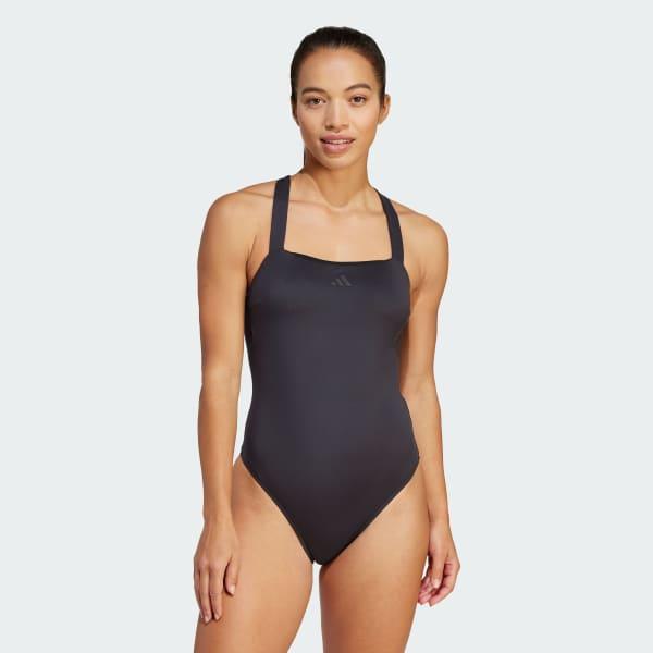 adidas Iconisea Padded Premium X-Back Swimsuit Black 18 Womens Product Image