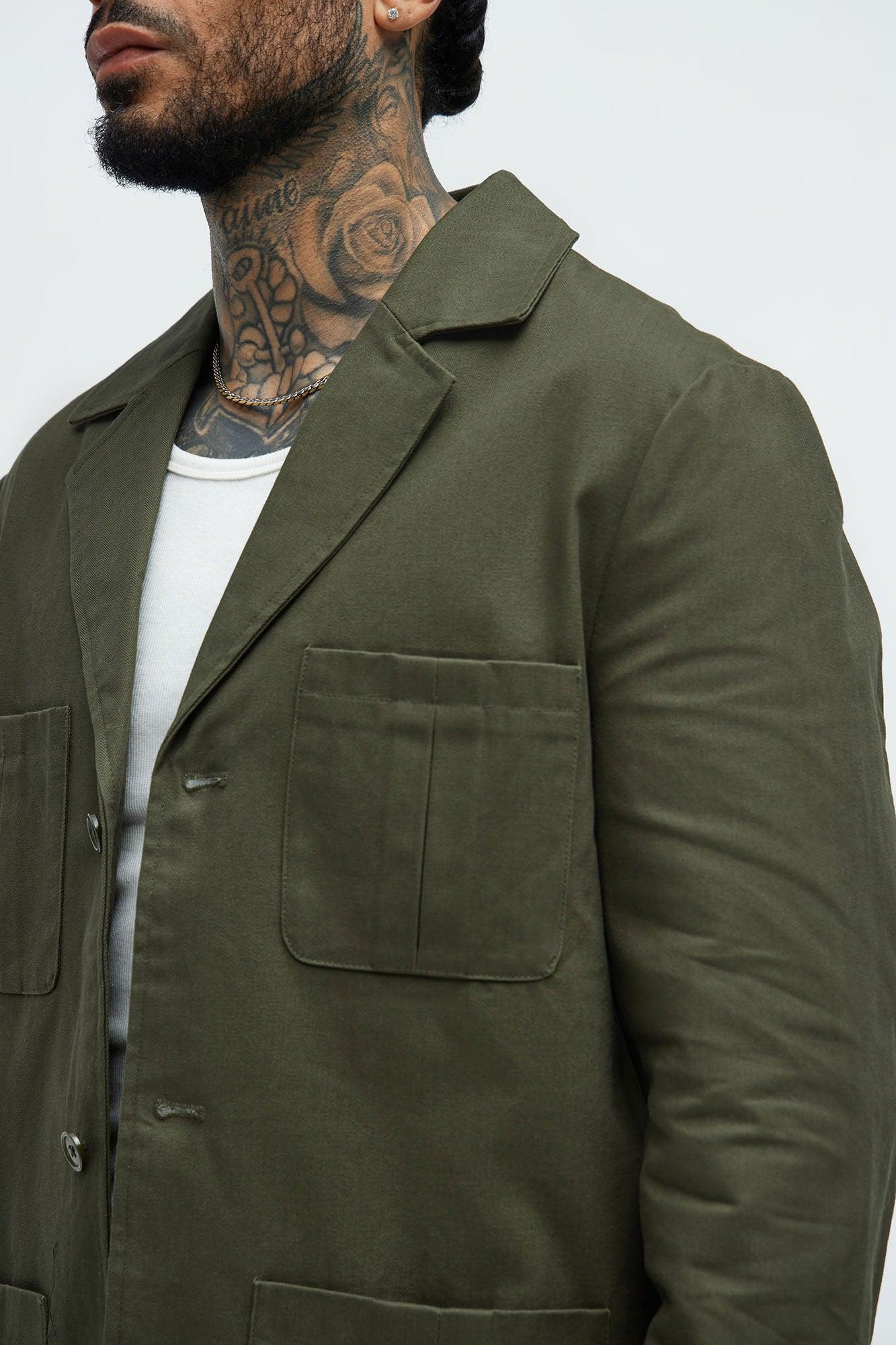 Berry Casual Jacket - Olive Product Image