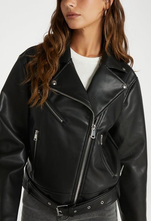 Faux Leather Jacket Product Image