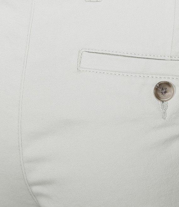 Roundtree & Yorke The Cloud Collection 7#double; Flat Front Washed Chino Shorts Product Image