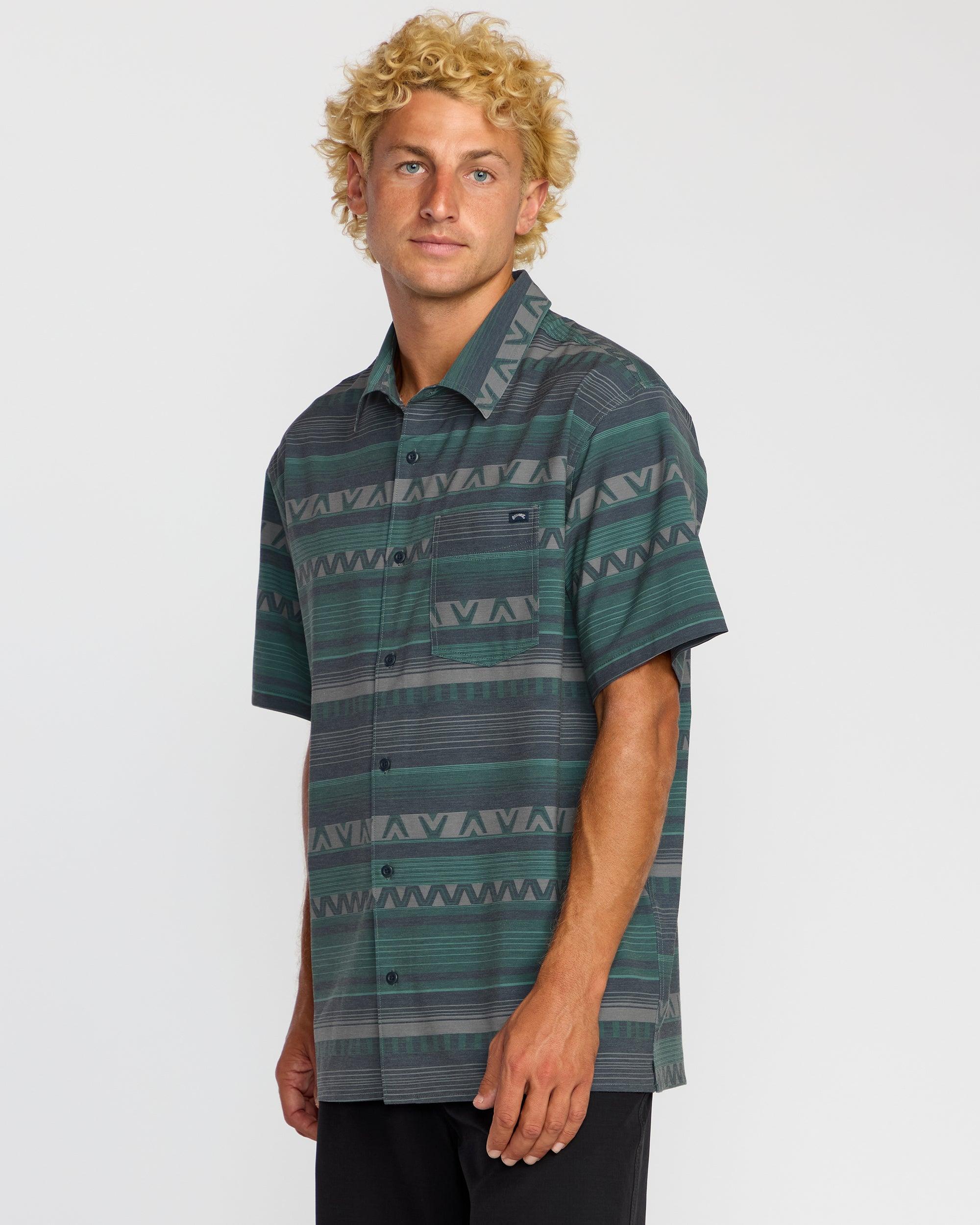 Surftrek Transit Short Sleeve Shirt - Navy Male Product Image