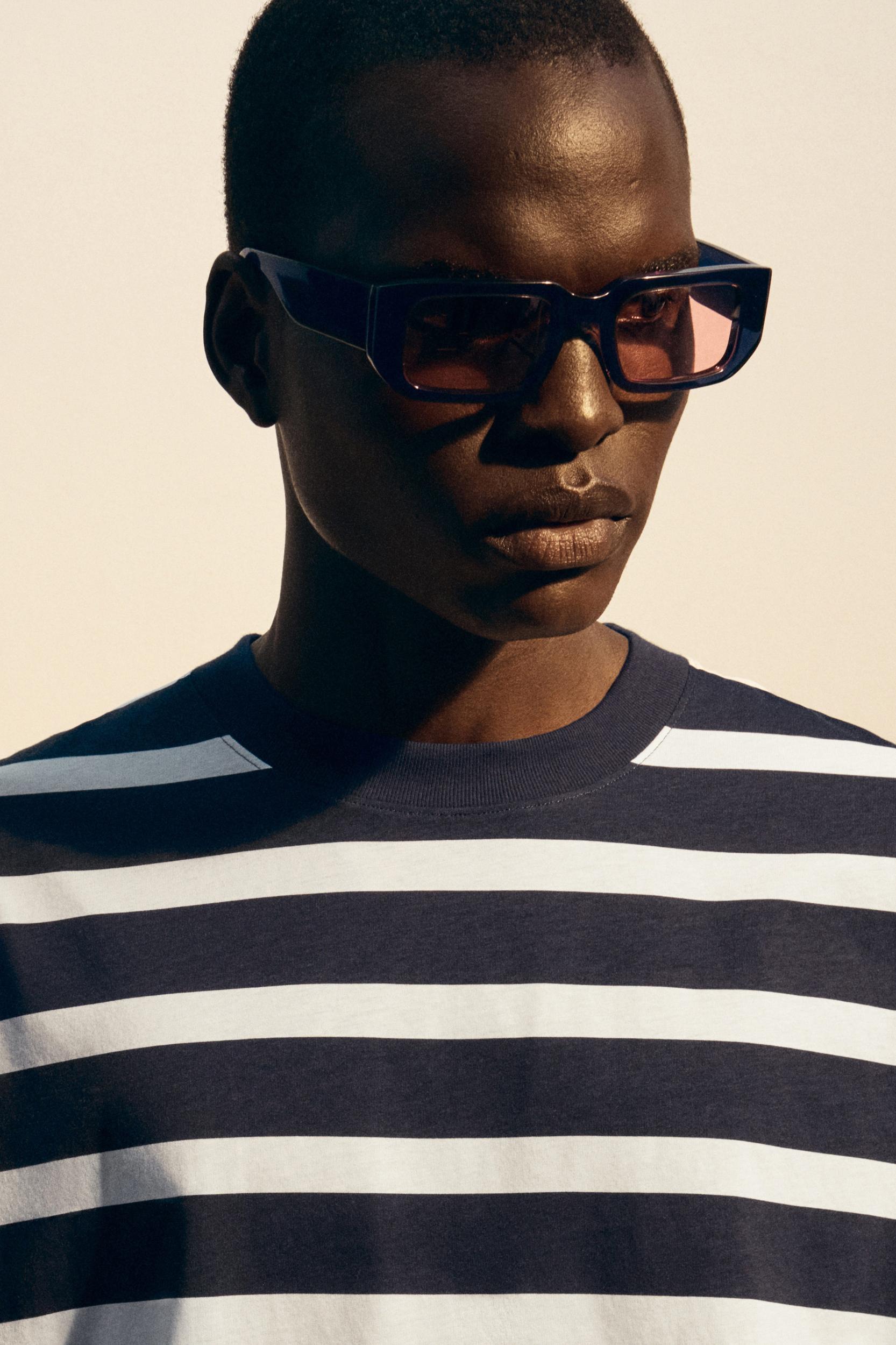 RECTANGLE-FRAME SUNGLASSES Product Image