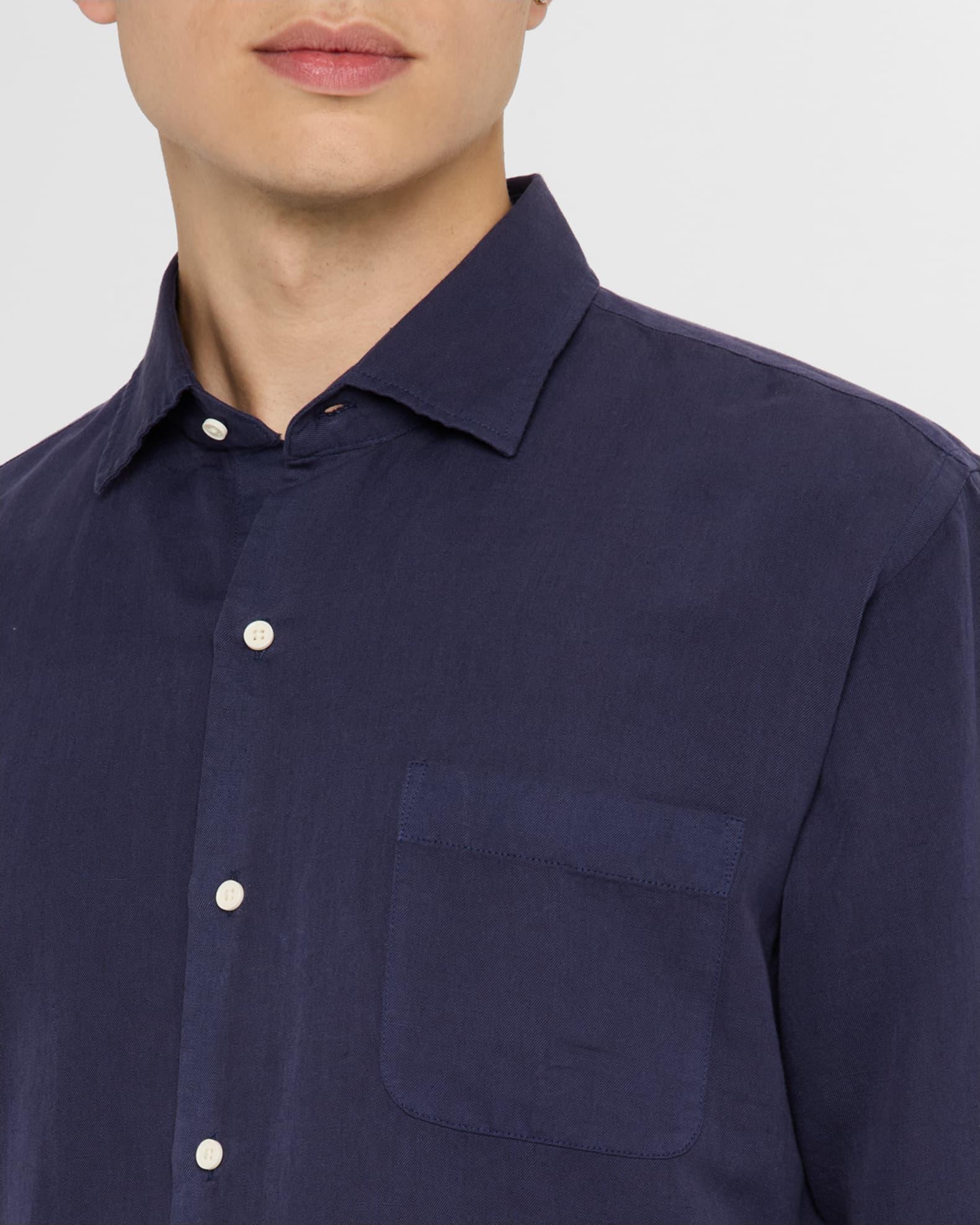 Men's Canal Linen and Cotton Sport Shirt Product Image