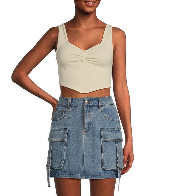 C&V Chelsea & Violet Knit V Hem Tank Top Product Image