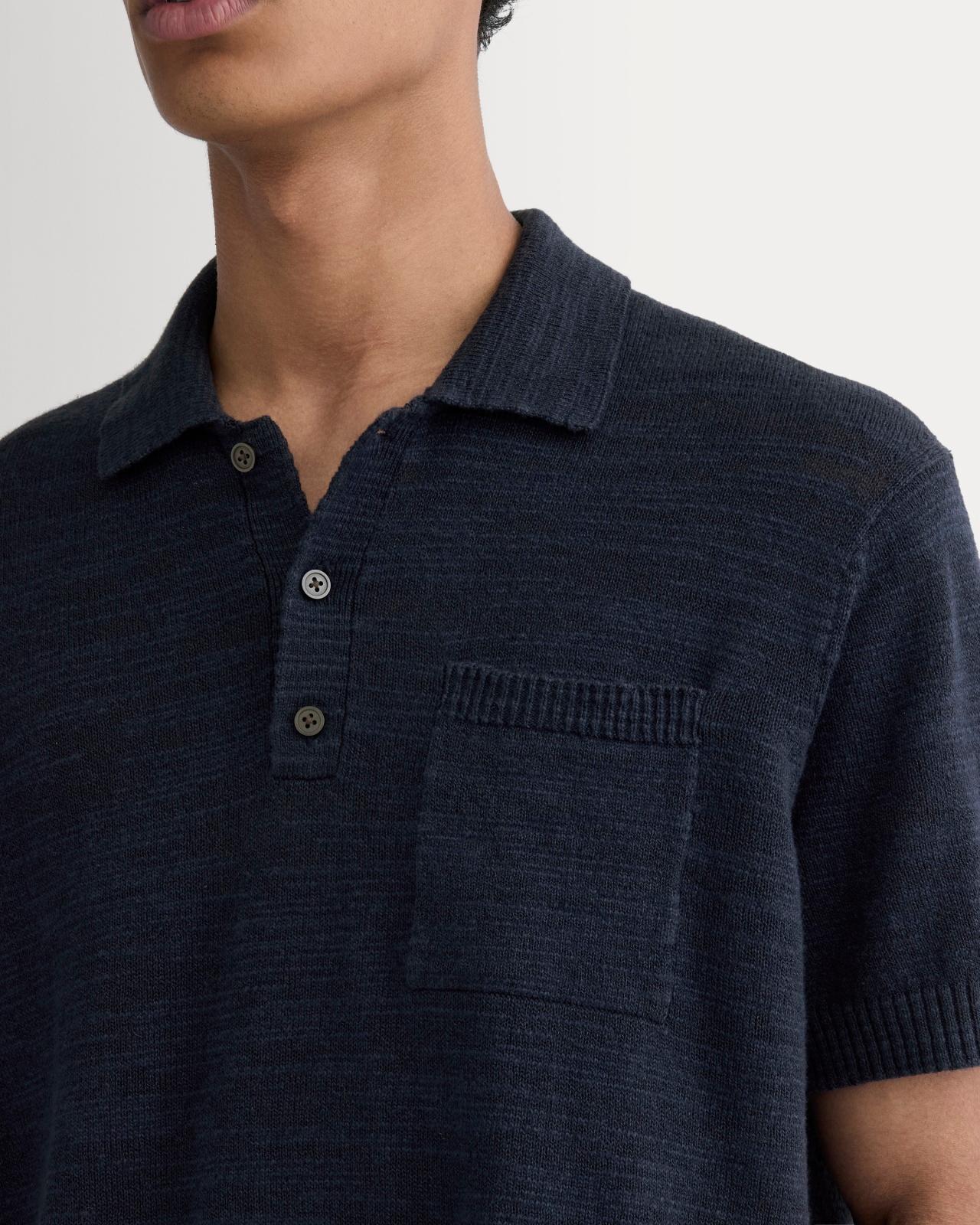 Mens Cotton Linen Polo T-Shirt by Everlane Product Image