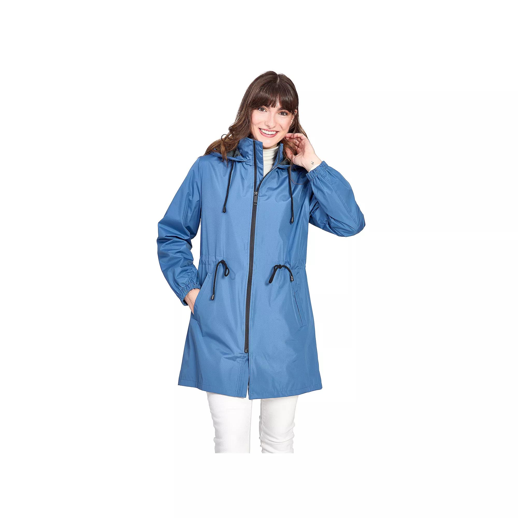 Women's Nine West Hooded Lightweight Anorak Rain Jacket,  Product Image