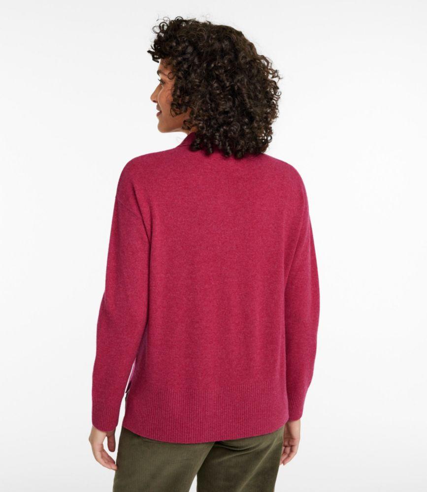 Women's Classic Cashmere Sweater, Relaxed Polo Product Image