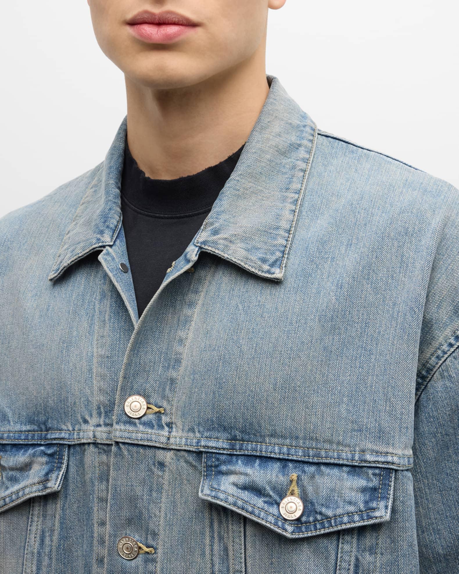 Men's Oversized Denim Jacket Product Image