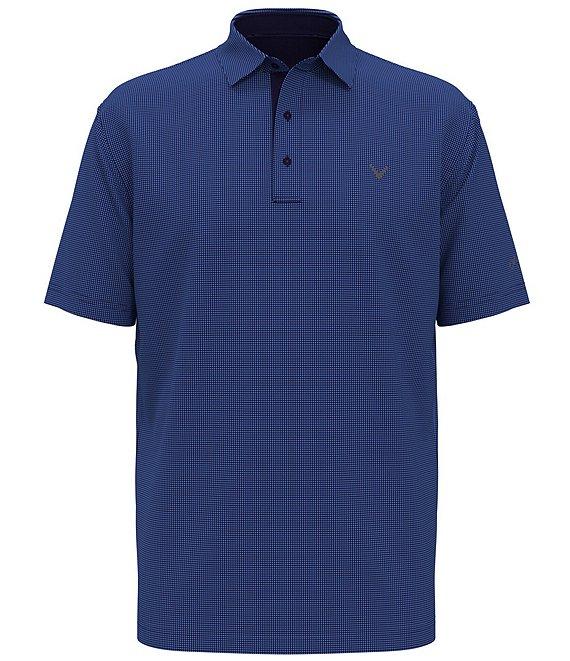Callaway Gingham Printed Short Sleeve Golf Polo Shirt Product Image