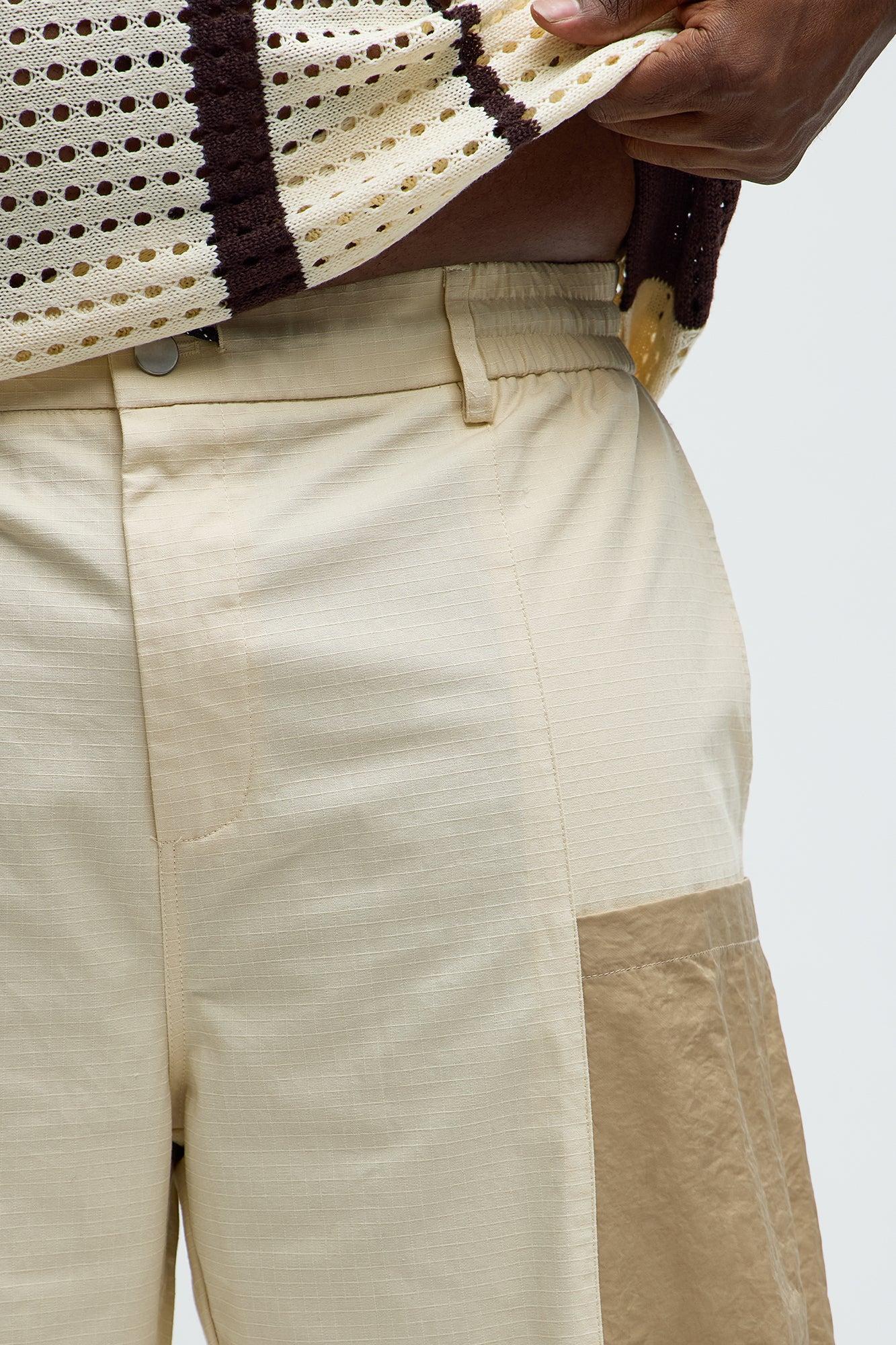 Straight Keep It Safe Ripstop Cargo Pants - Cream/combo Product Image