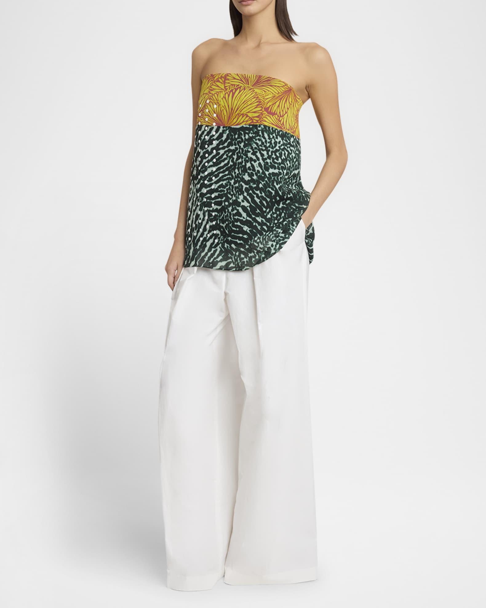 Pamplona Pleated Wide-Leg Pants Product Image