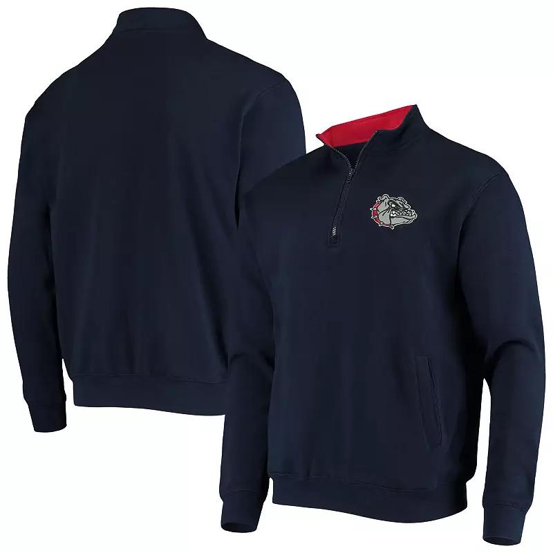 Men's Colosseum Navy Gonzaga Bulldogs Tortugas Logo Quarter-Zip Jacket,  Product Image
