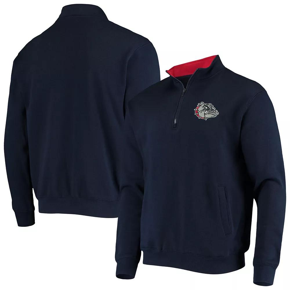 Men's Colosseum Navy Gonzaga Bulldogs Tortugas Logo Quarter-Zip Jacket,  Product Image