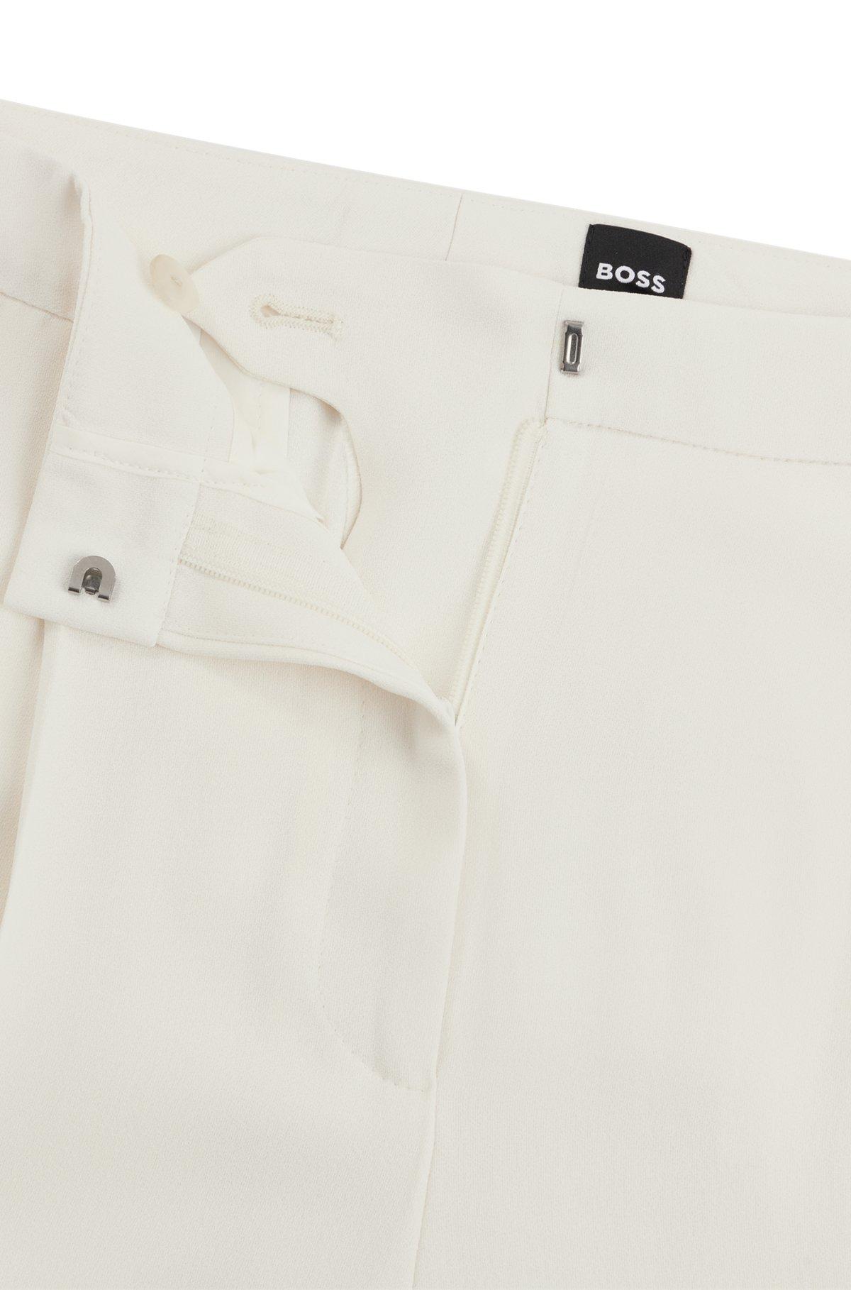 Regular-fit trousers in matte fabric Product Image