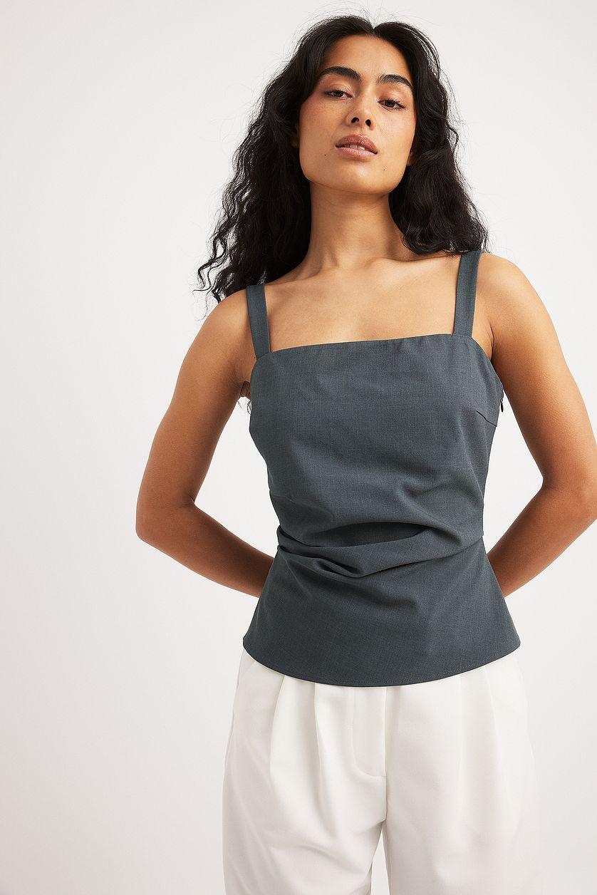 Ruched Waist Tailored Singlet Product Image