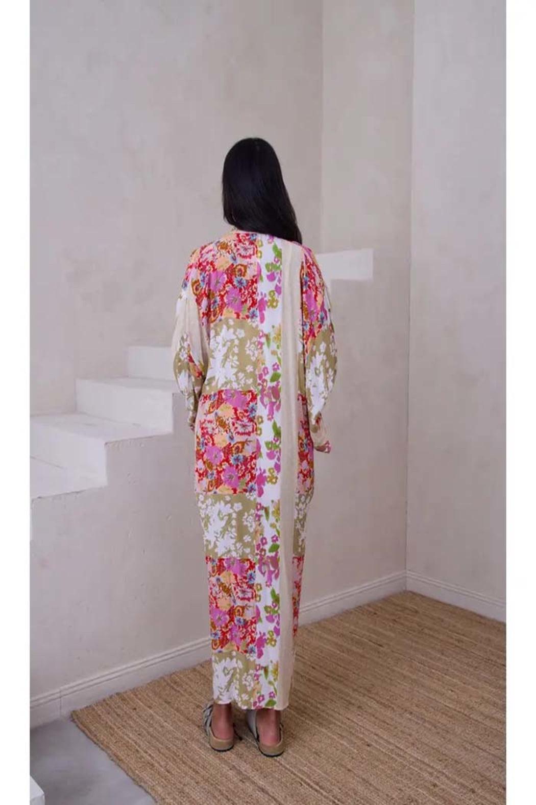 Lace Embroidered Floral Kimono Product Image