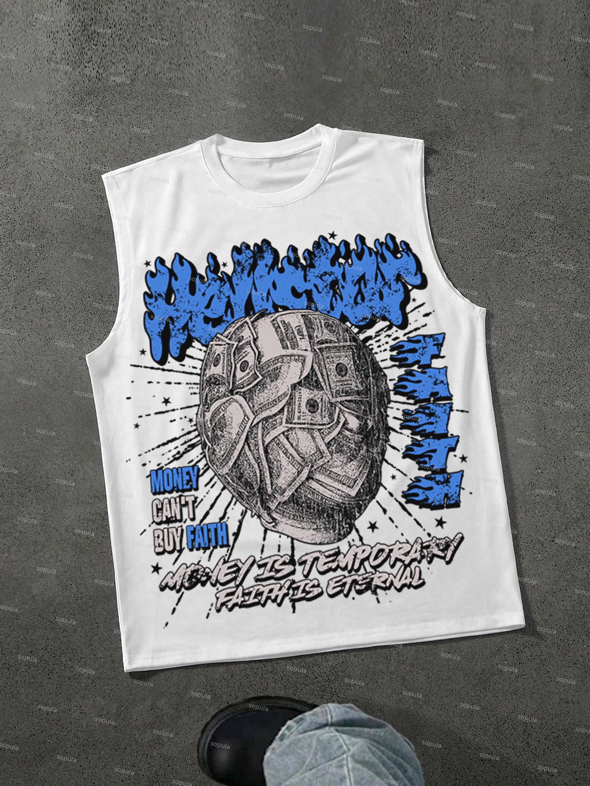 God Saint Graphic Print Tank Top Product Image