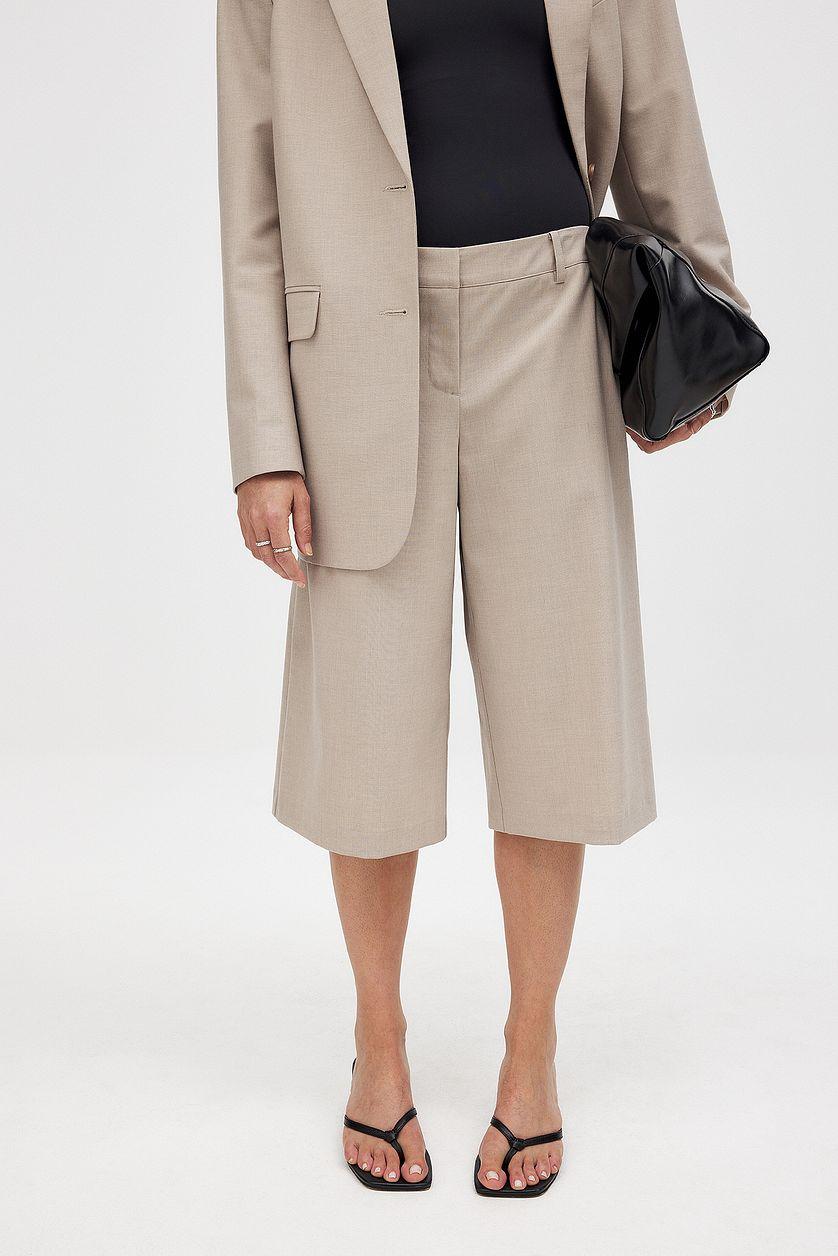 Mid Waist Long Shorts Product Image