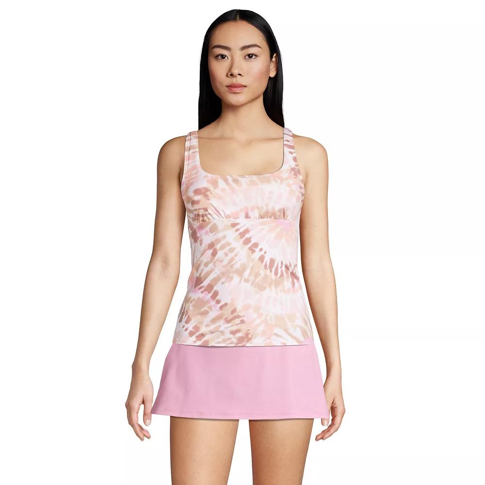 Women's Lands' End Bust Minimizer UPF 50 Underwire Tankini Swimsuit Top,  Product Image
