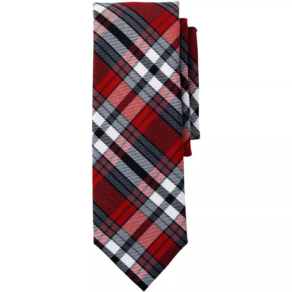 Men's Lands' End Plaid To Be Tied Tie, Clear Blue Plaid Product Image