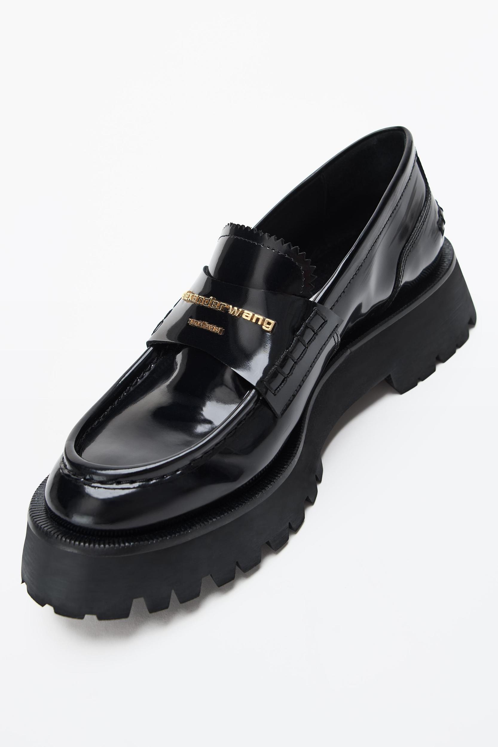 Carter Mid-heel Lug Loafer In Leather Product Image