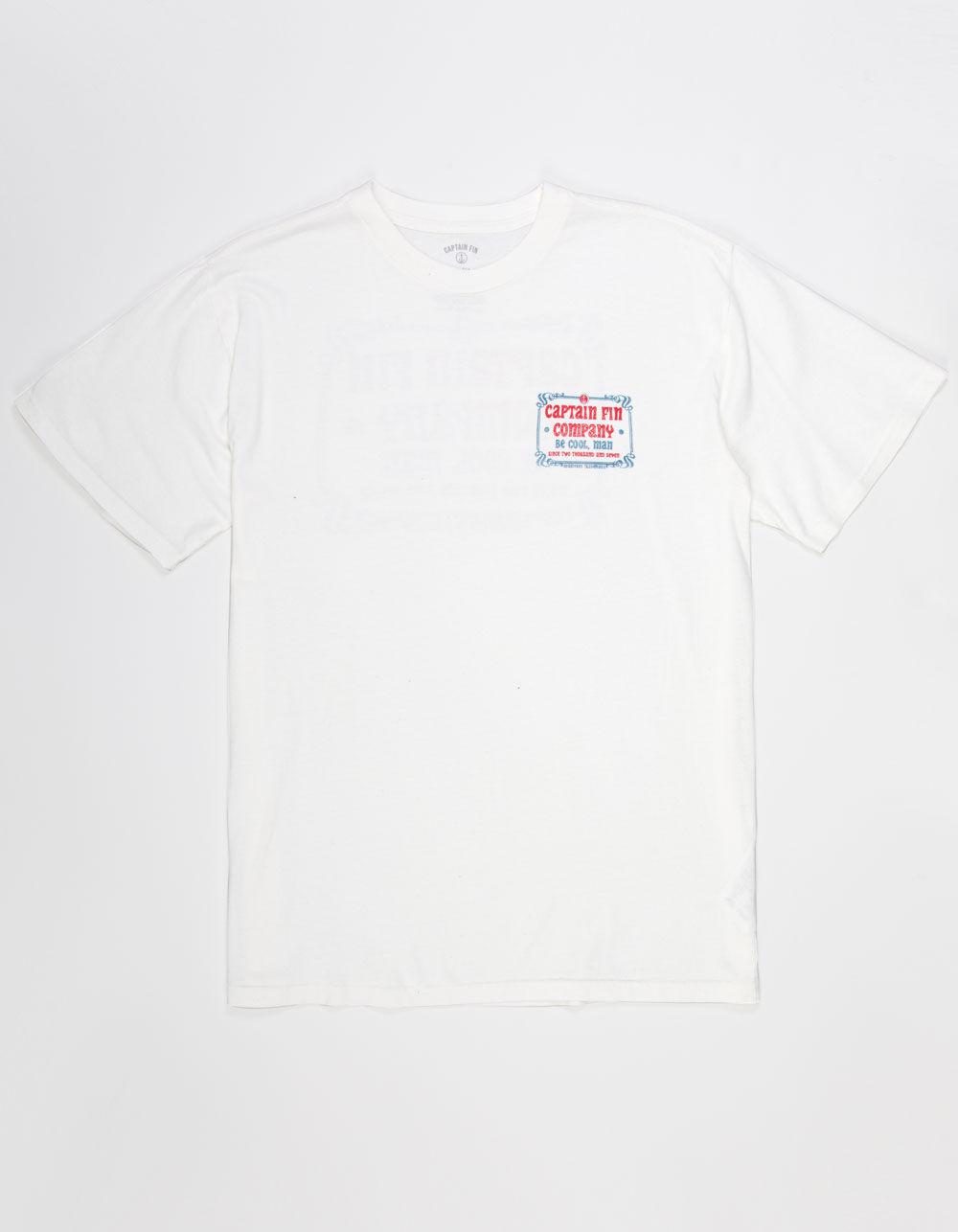 CAPTAIN FIN Drainpipes Logo Mens Tee - OFF WHITE Product Image