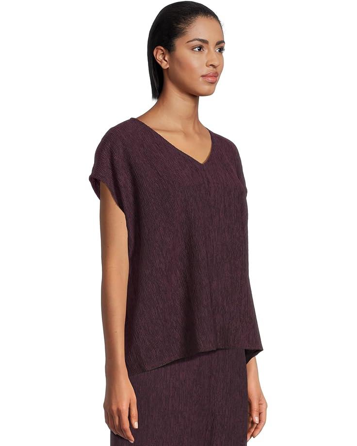 Textured Satin V-neck Dress Product Image