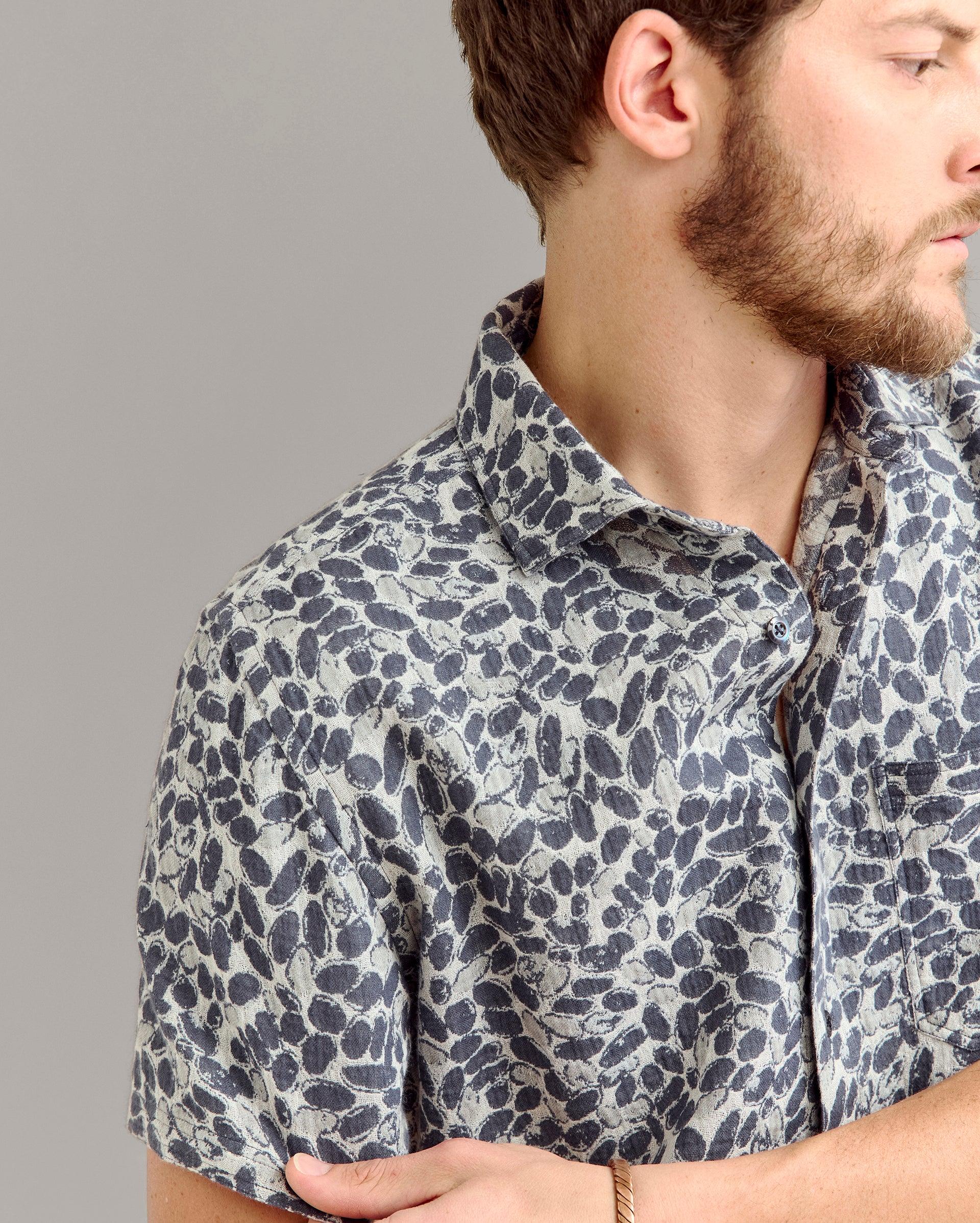 Short Sleeve Pebble Jacquard Treme Shirt -  Product Image