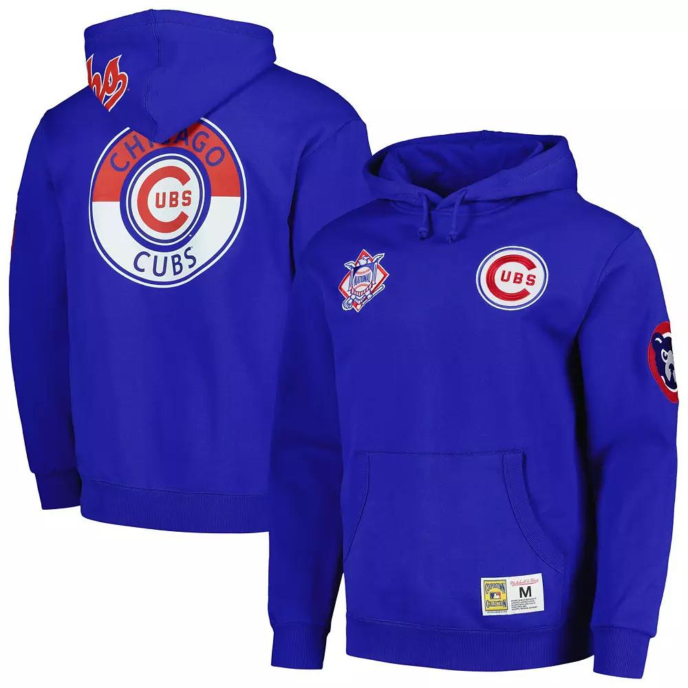 Men's Mitchell & Ness Royal Chicago Cubs City Collection Pullover Hoodie,  Product Image