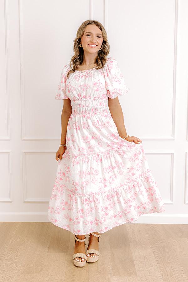 Sweet Pea Floral Midi Dress Product Image