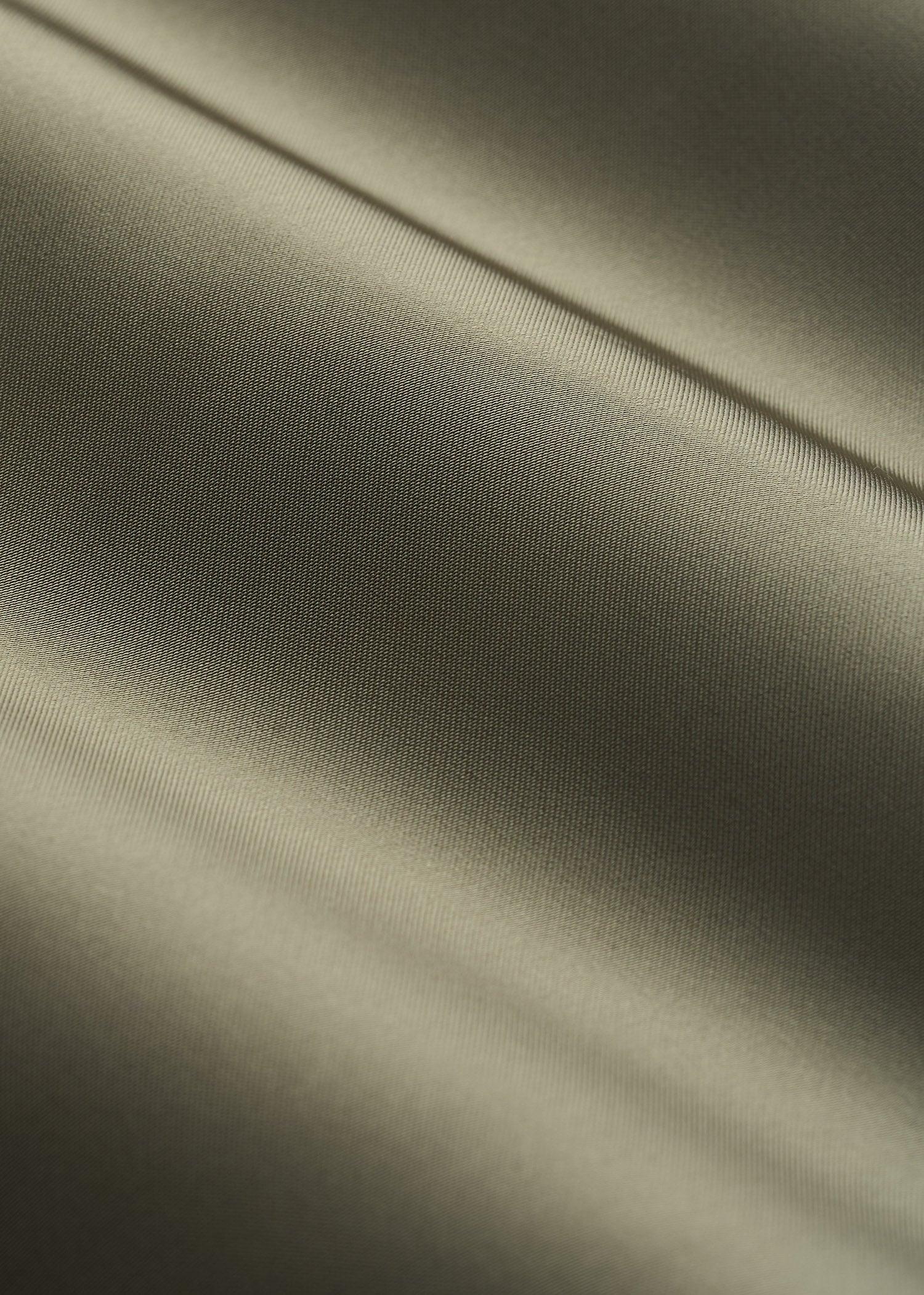 Relaxed Button-Up Blouse for Tall Women in Camper Green Female Product Image