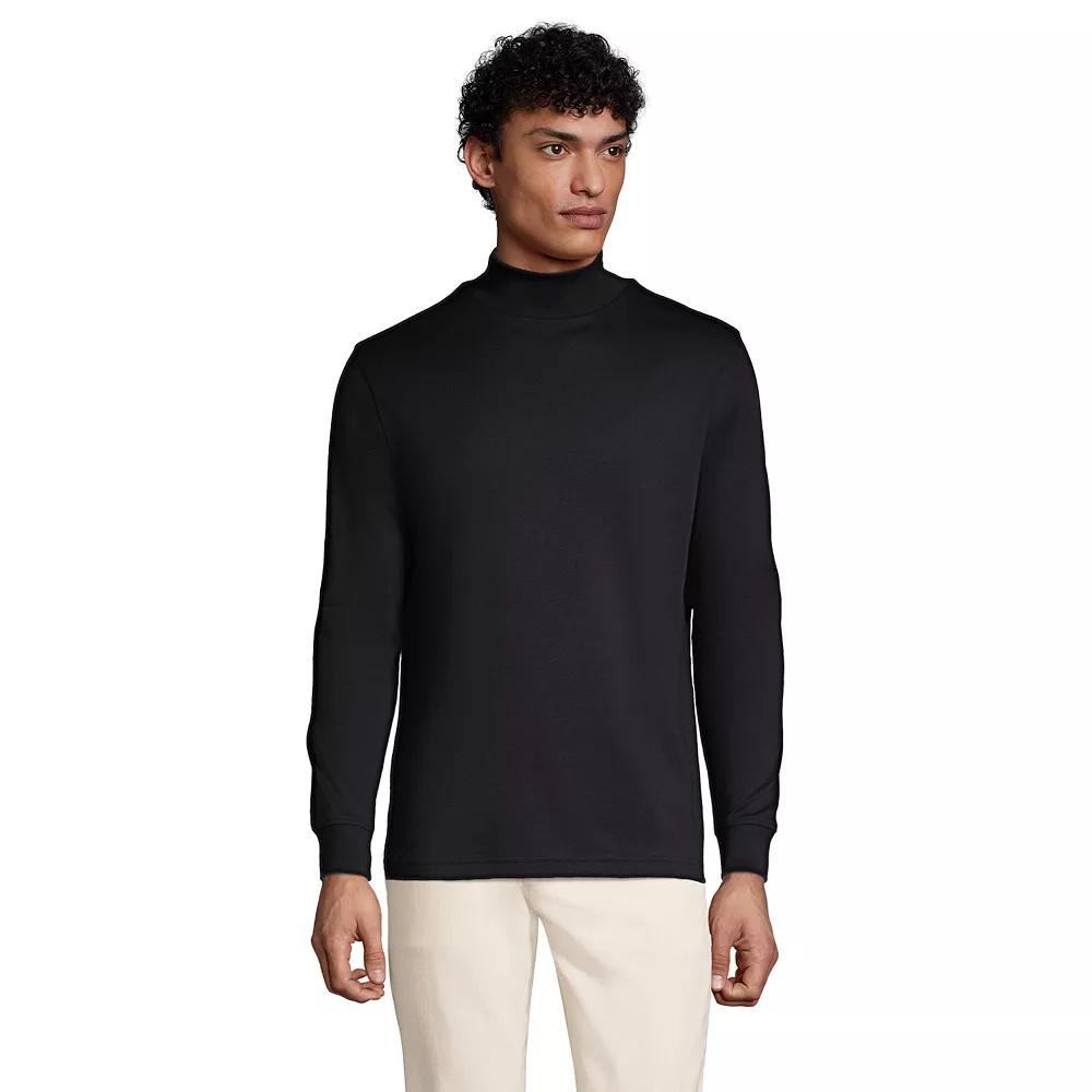 Big & Tall Lands' End Super Soft Supima Mock Turtleneck, Men's,  Product Image
