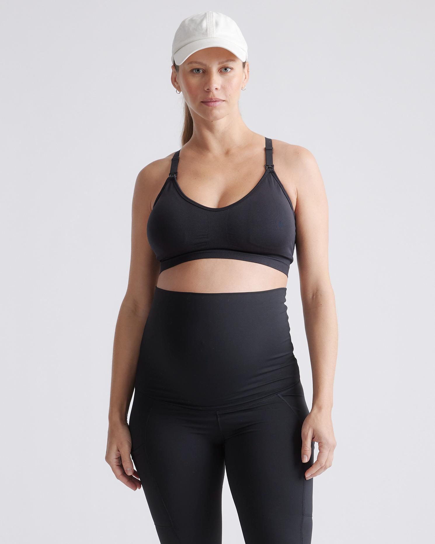 Quince | Women's Seamless Low Impact Maternity & Nursing Sports Bra Size XL, Nylon/Spandex Product Image