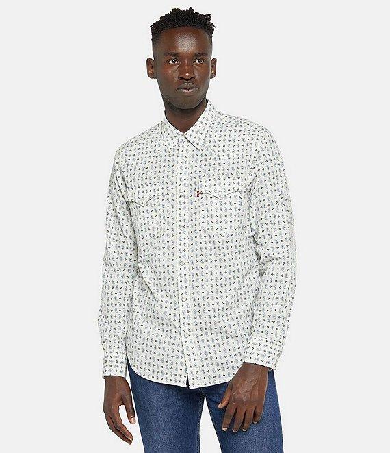 Levi's® Classic Standard Fit Long Sleeve Paisley/Geometric Printed Western Shirt Product Image