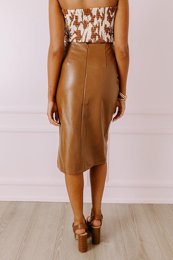 The Glee Faux Leather Skirt Product Image
