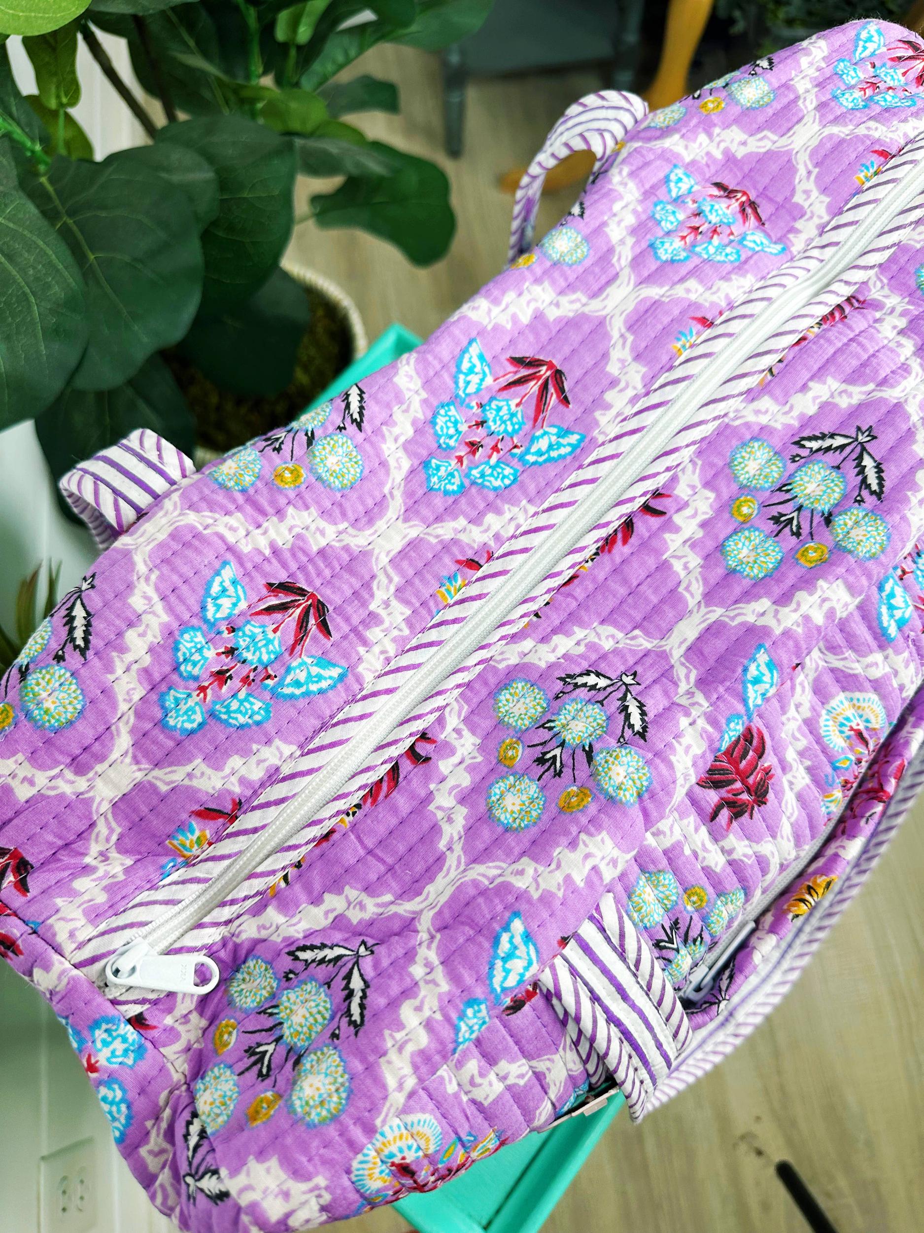 Cottage Floral Quilted Tote Bag Product Image