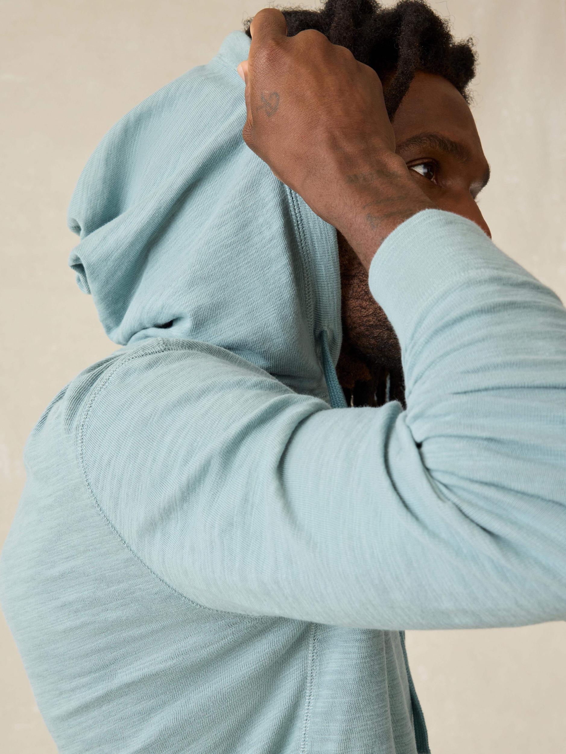 Sunwashed Midweight Organic Hoodie - Ocean Glass Male Product Image