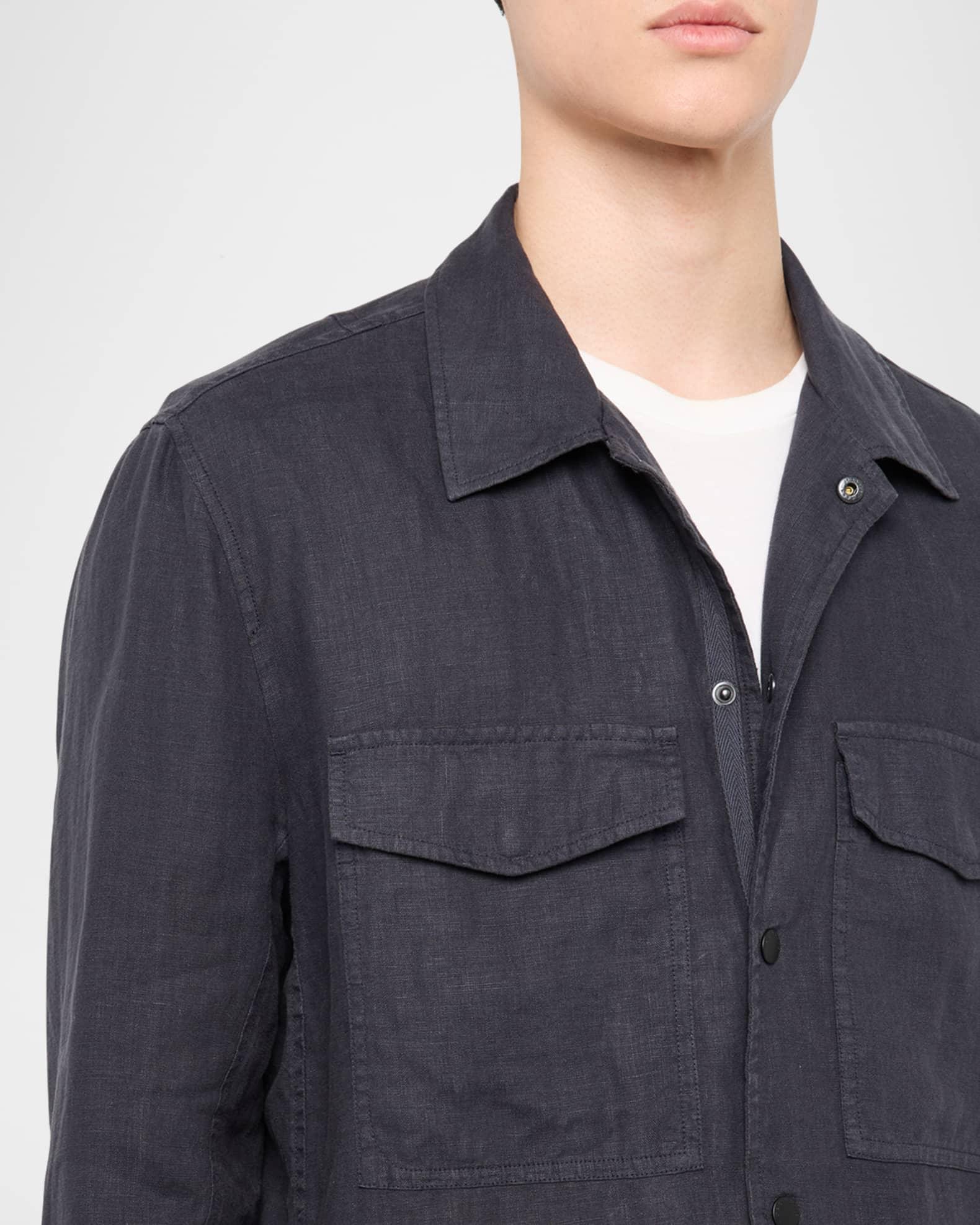 Mens Angus Linen Shirt Jacket Product Image