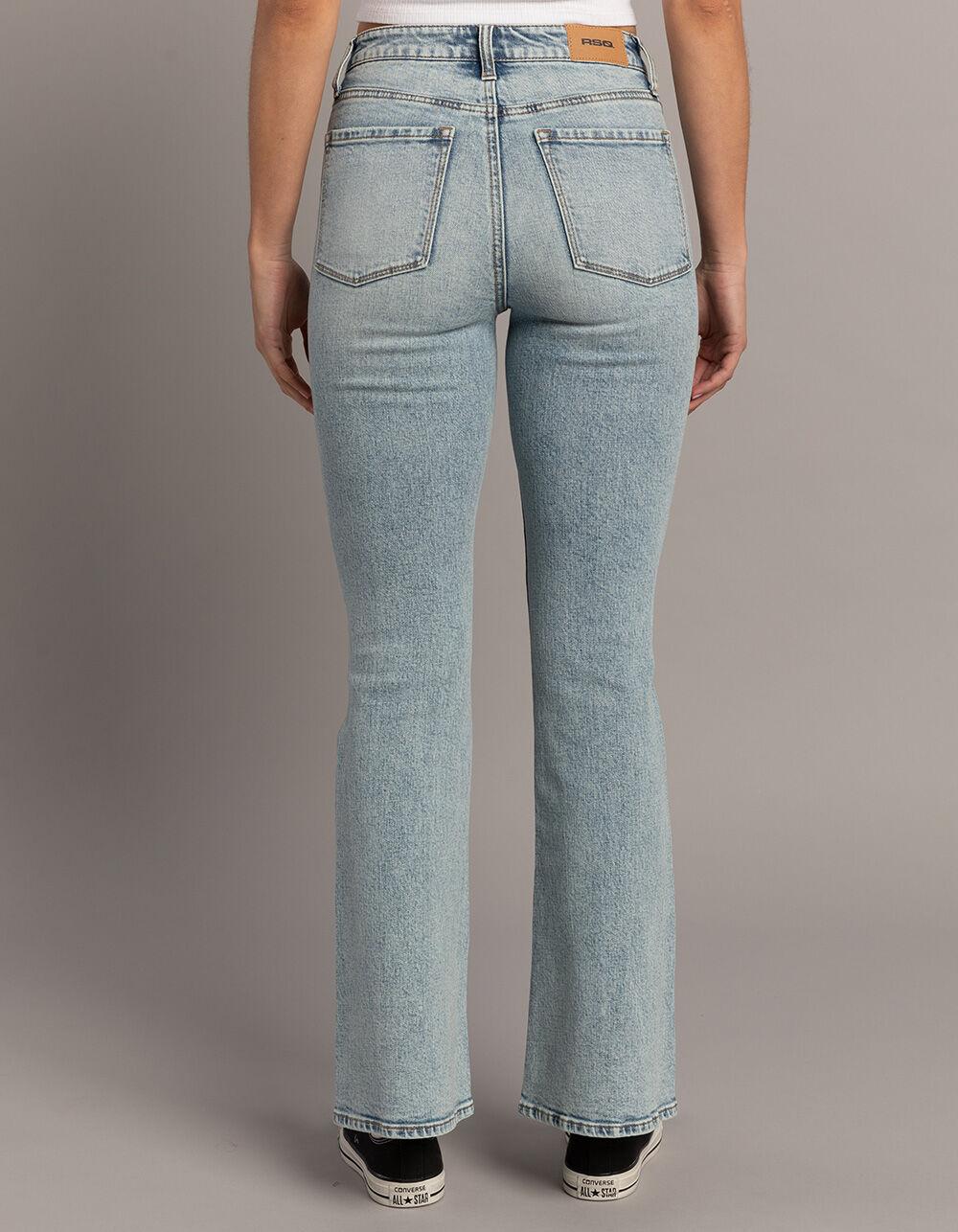 RSQ Womens High Rise Flare Jeans - LIGHT WASH Product Image