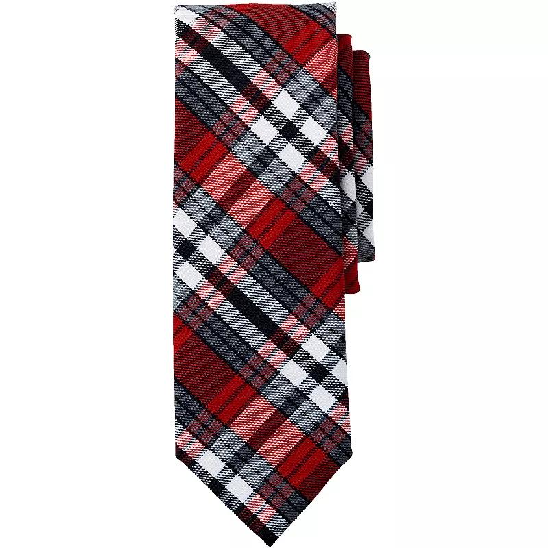 Men's Lands' End Plaid To Be Tied Tie, Clear Blue Plaid Product Image