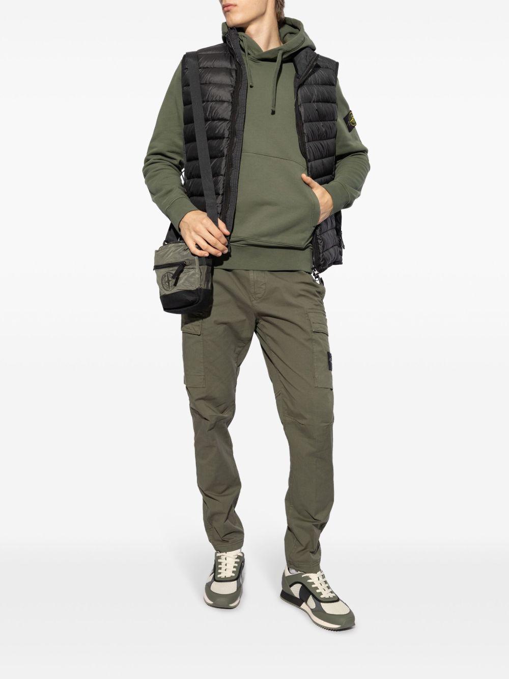 Compass-badge cotton hoodie Product Image