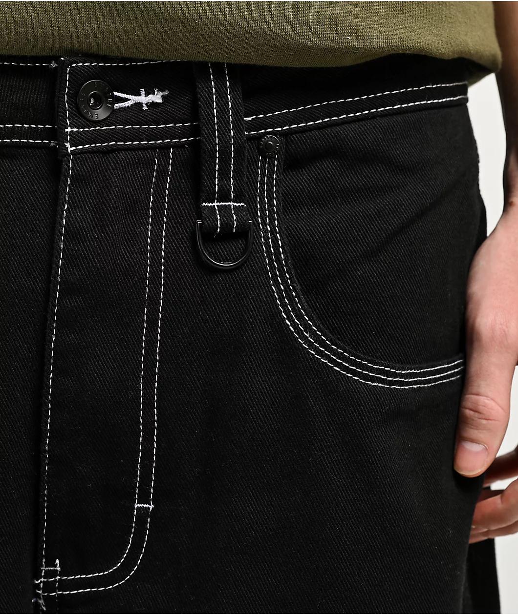 Ninth Hall Ambush Dragon Black Baggy Denim Jeans Product Image