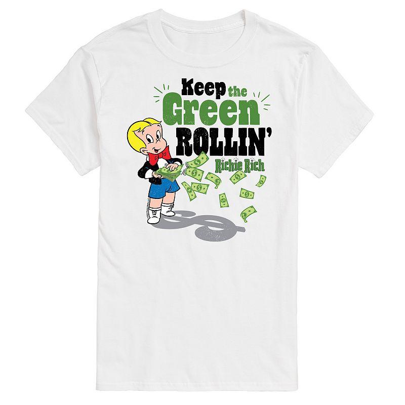 Men's Richie Rich Keep Green Rollin' Graphic Tee,  Product Image