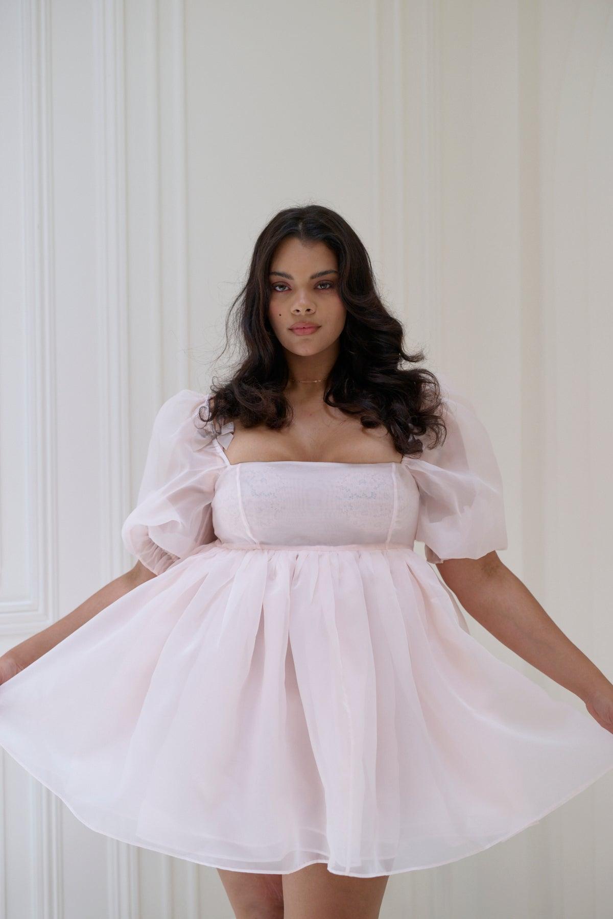 The Peach Skin Puff Dress Product Image