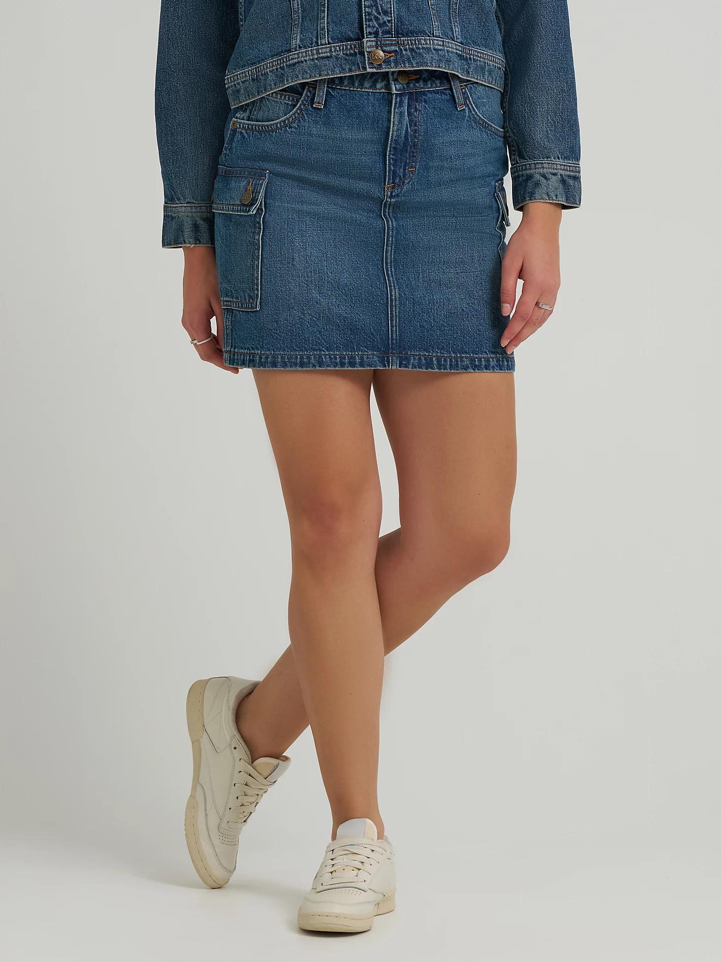 Women's Denim Cargo Skirt | Women's Skirts & Dresses | Lee® Product Image
