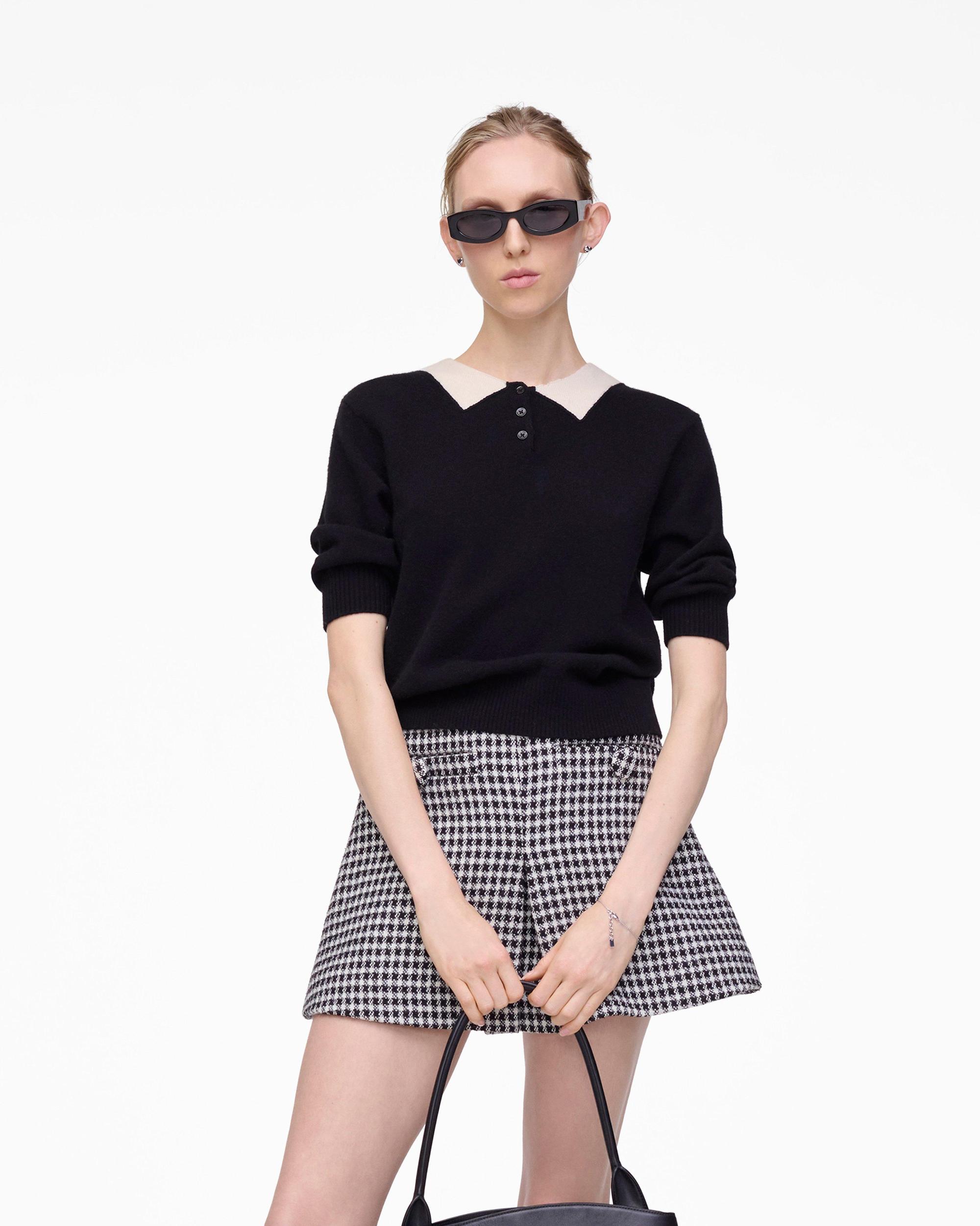 Trompe L'Oeil Knit Polo Product Image